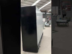 R290 Plug In Air Cooling Upright Glass Door Cooler Black Color