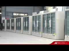 Çerçevesiz Üçlü Camlı Sis Karşıtı Cam Kapısı ile Dondurma