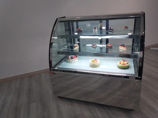 Her Raf / Üst Altında İç LED Işıklı Fan Soğutma Tatlı Teşhir Dolabı