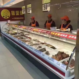 2.0 Metre Deli Ekranı Buzdolabı Deli Soğutma Ekipmanları Fanı Soğutma 580L Ekran Hacmi