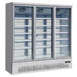 Dijital Termostat Dik Cam Kapı Dondurucu Ticari Merchandiser Dondurucu