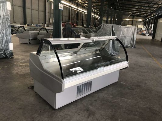 SEC Sertifikalı Kavisli Cam 2.0 Metre Kasap Et Kasa Teşhir Dolabı