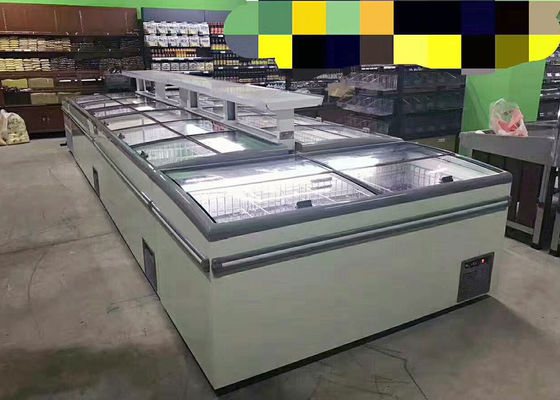 900 Litre Sürgülü Kapı Süpermarket Göğüs Dondurucu Statik Soğutma
