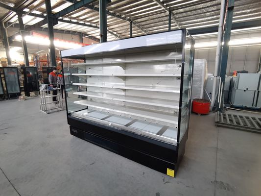 Meyve Sebze Teşhir Çok Katlı Açık Soğutucu Süpermarket Fişli Vitrin