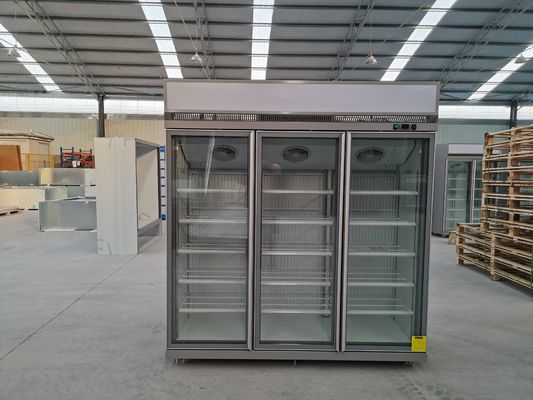 Soğutucu R290 R404a 3 Kapılı Dik Ticari Dondurucu Otomatik Buz Çözme