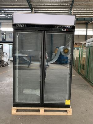 R404a Donmayan Low E Camlı Dik Çift Cam Kapı Soğutucu