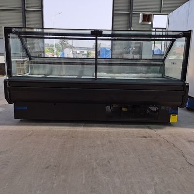 OEM Süpermarket Düz Camlı Gıda Teşhir Buzdolabında Servis Yapıyor