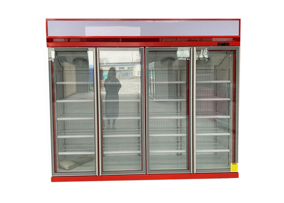 Üstten Monteli 4 Cam Kapılı Teşhir Buzdolabı 1700 Litre Enerji Verimli