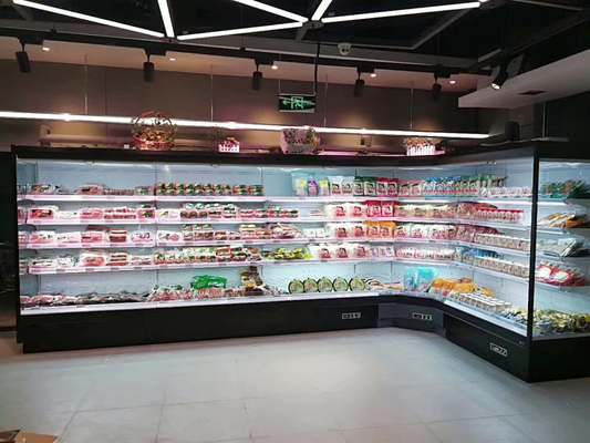 Süt Ürünleri ve İçecekler İçin Kullanılan Süpermarket Açık Teşhir Dolabı