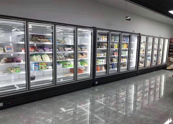 Buğu Önleyici Cam Kapı Soğutmalı Merchandiser Ekran Dikey LED