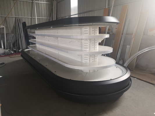 Dijital Sıcaklık Kontrollü Oval Ada Merchandiser Buzdolabı