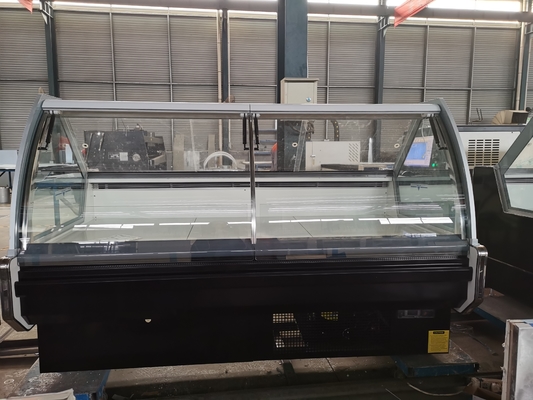EBM Fan Motorlu Self Servis Deli Ekran Buzdolabı Toz Boyalı Çelik
