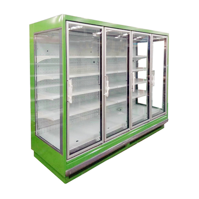 İç Dikey LED Işıkları ile Al ve Git Teşhir Dolabı Multideck