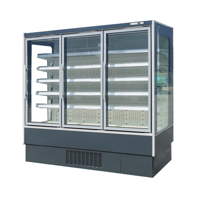 Dikey LED Işıklar Et İçin Soğutucu Multideck Ekranını Al ve Git